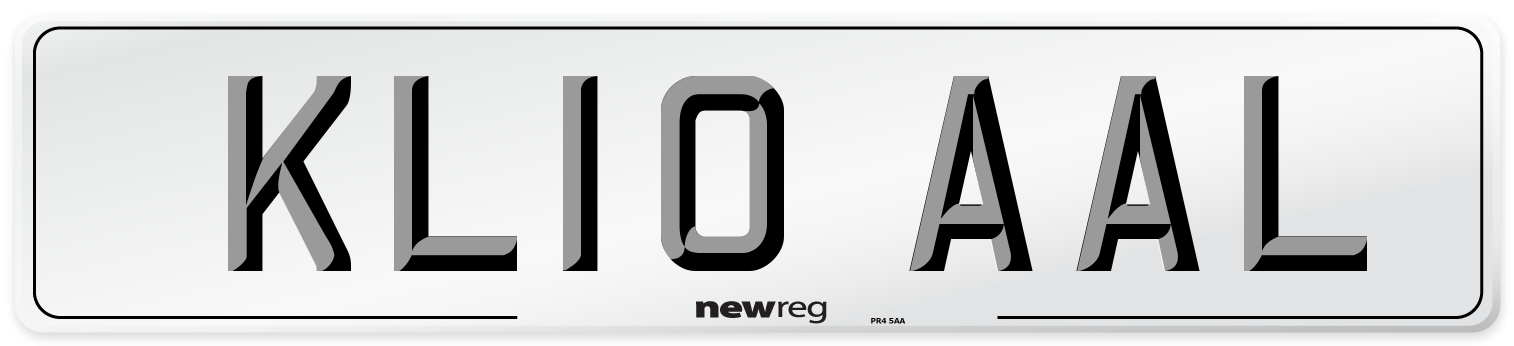 KL10 AAL Number Plate from New Reg